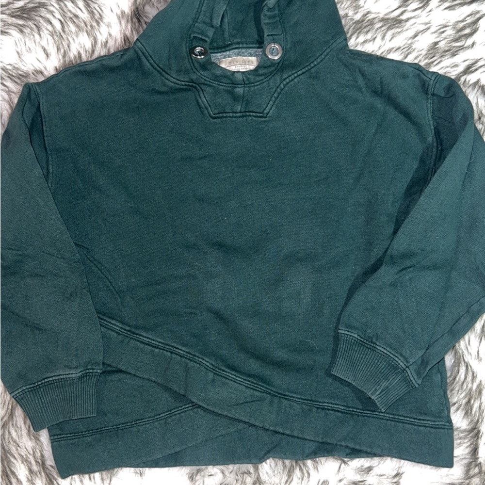 Zara Girls Dark Green Pullover Sweatshirt